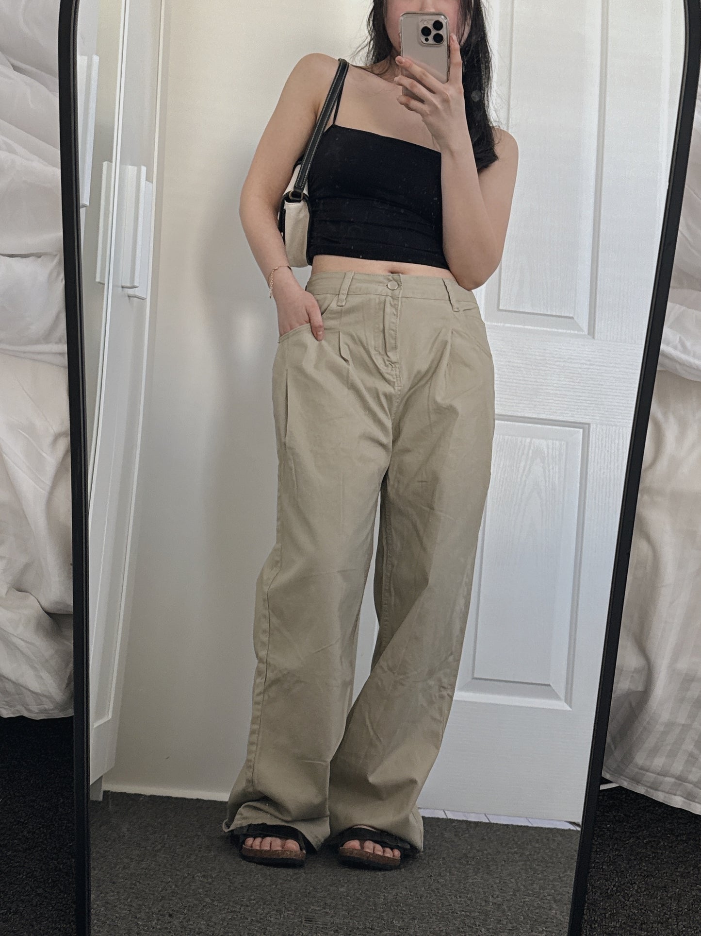 Cotton Brown Wide Denim