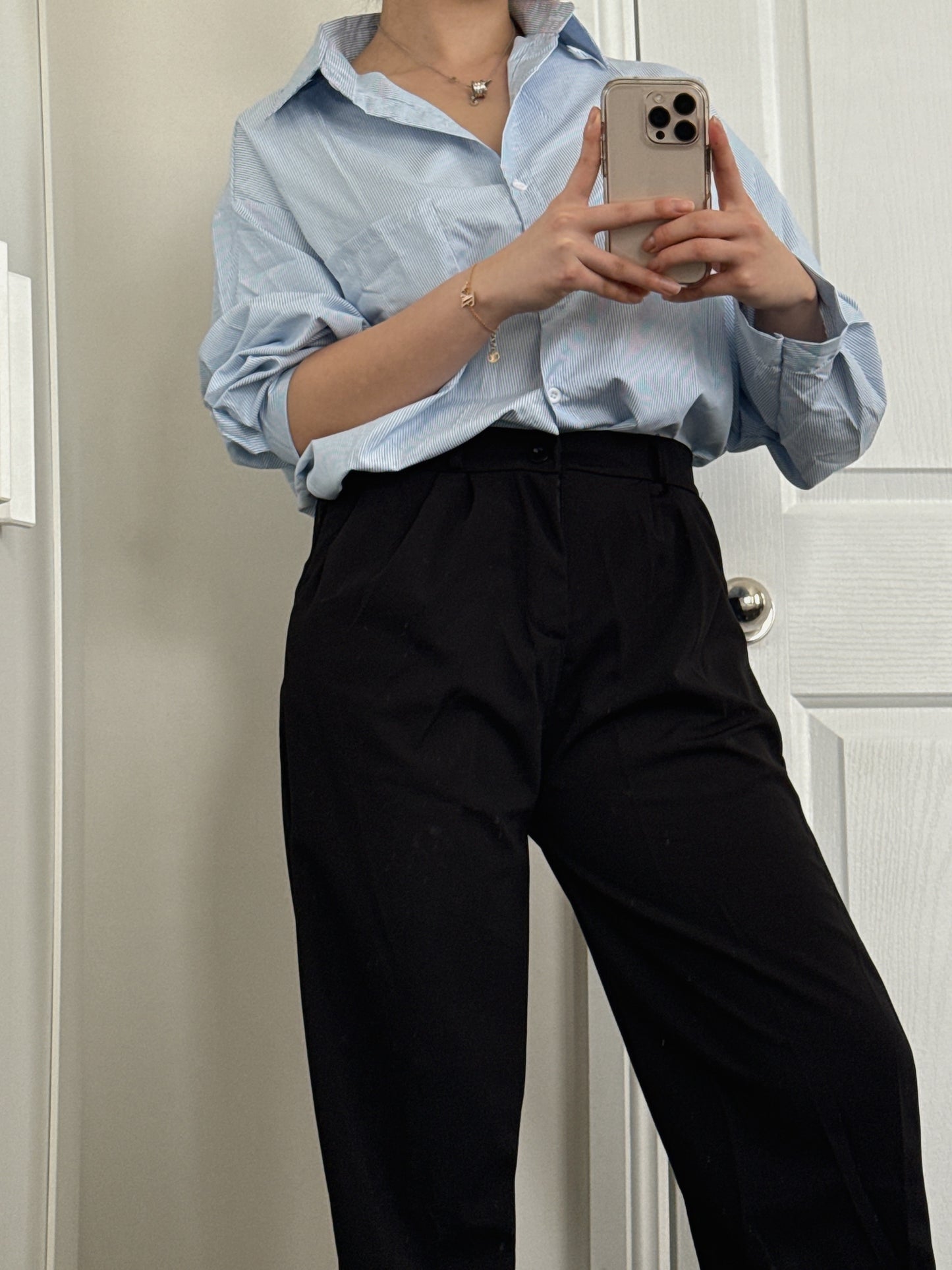 Airy Black Pants