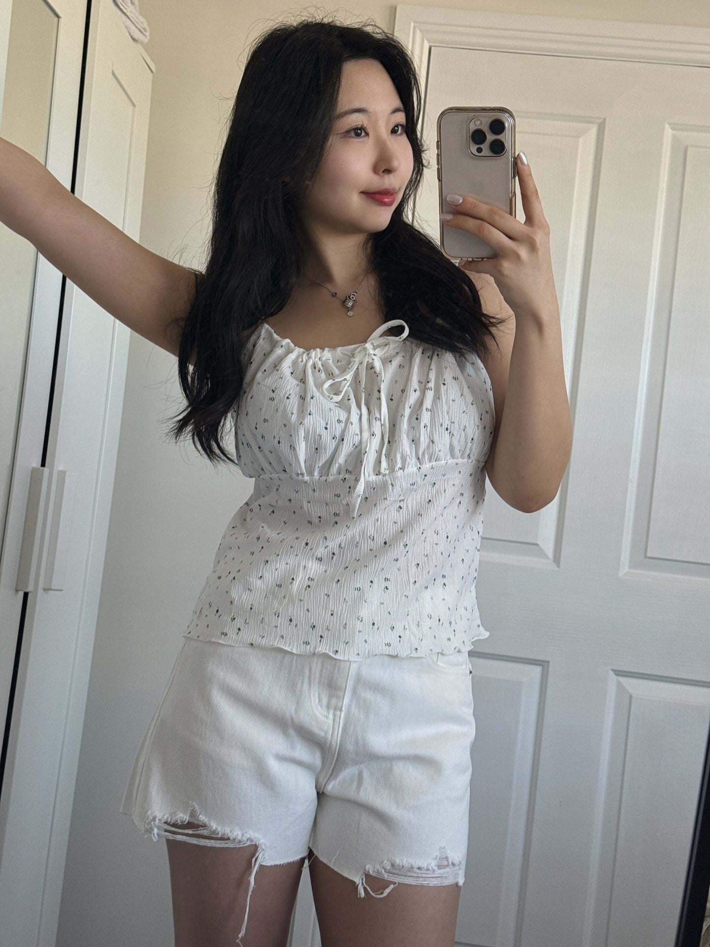 Floral Yogurt Top