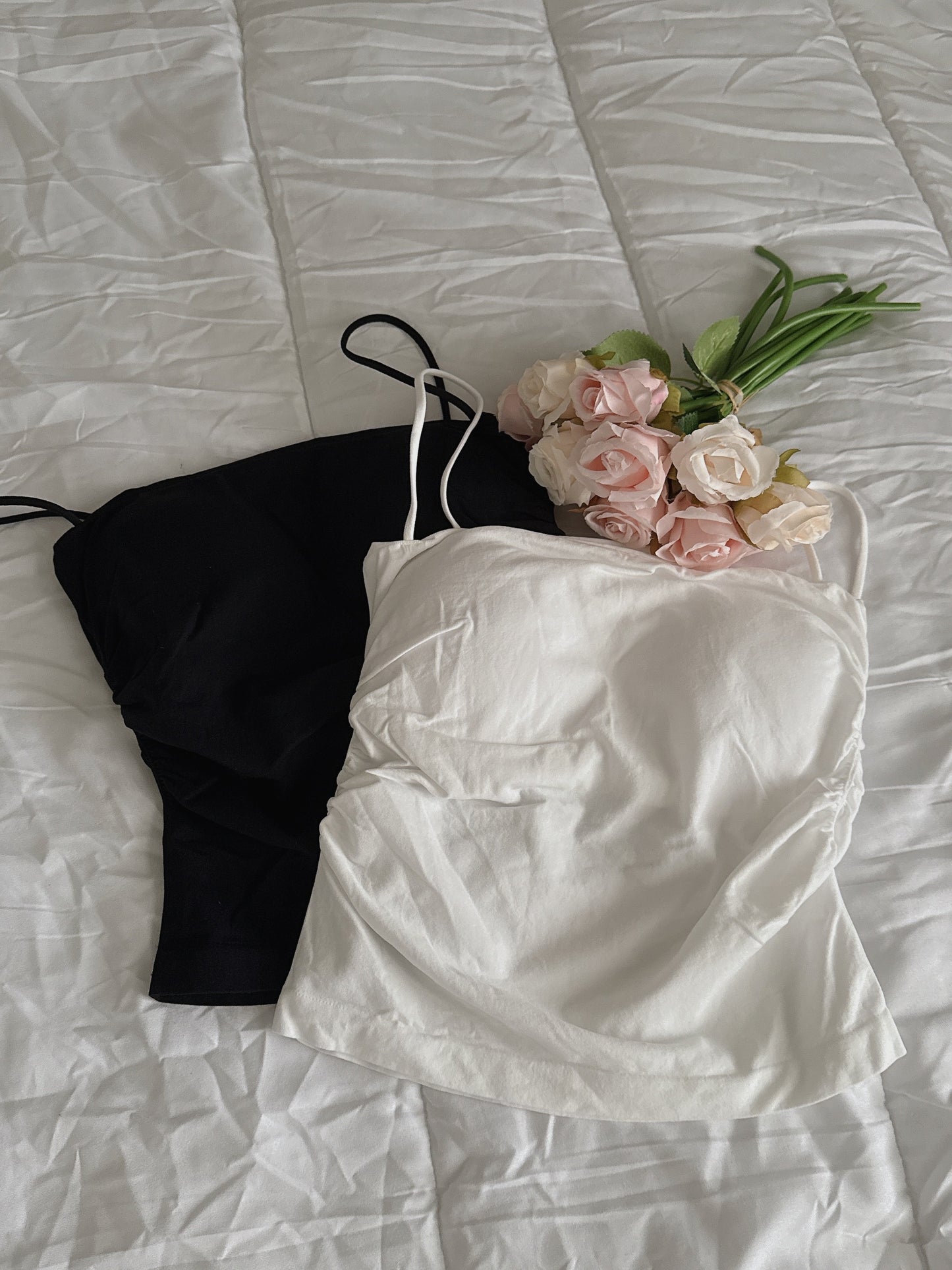 Padded Shirred Waist Top