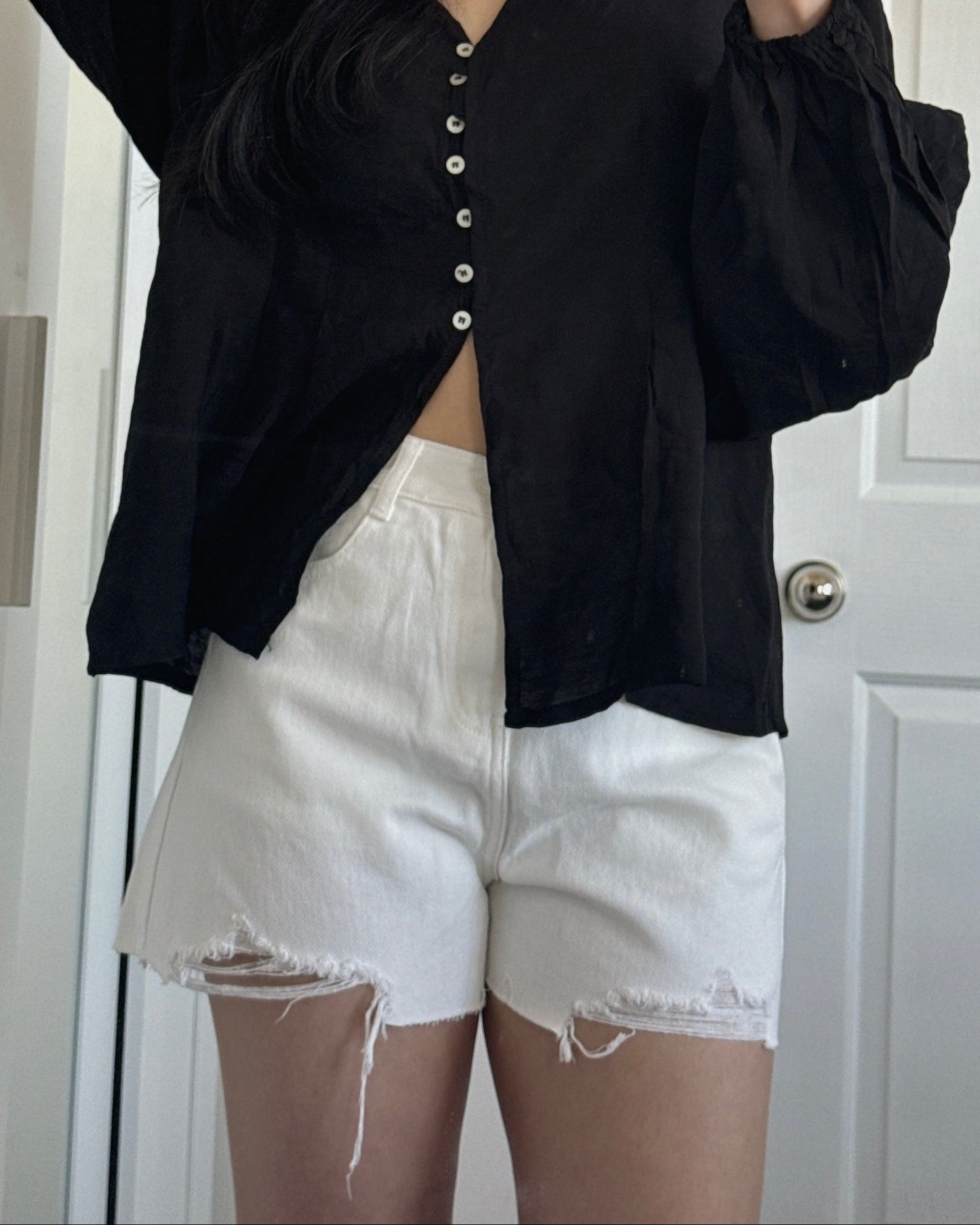 Pure White Shorts