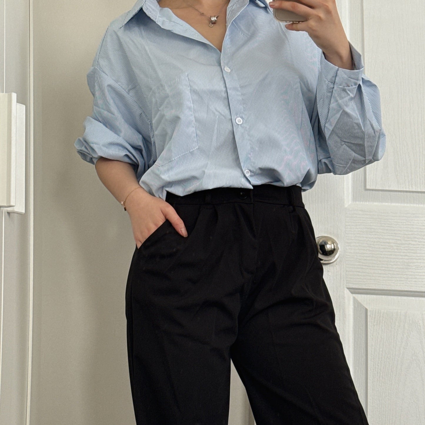 Airy Black Pants