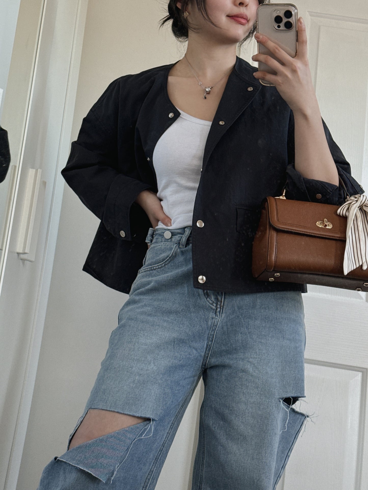 Classic Round Neck Jacket