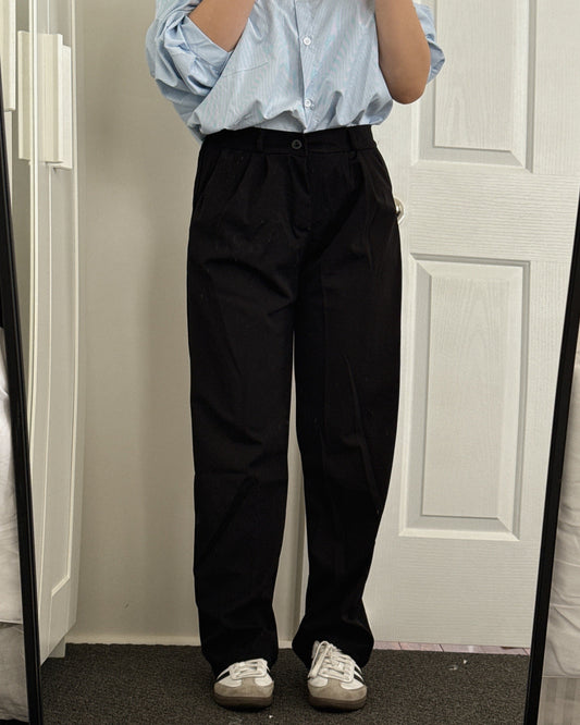 Airy Black Pants