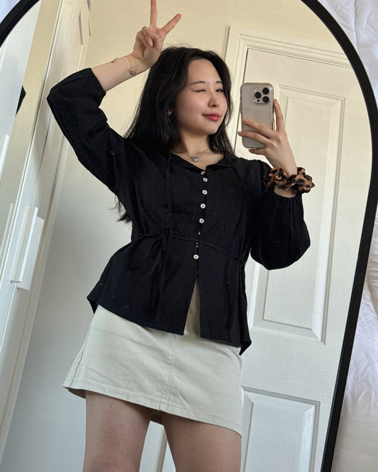 [2nd Restock] Rose Strap Blouse