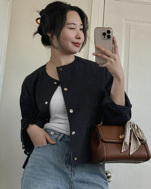 Classic Round Neck Jacket