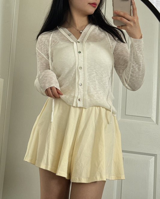 Cozy Hood Knit Cardigan